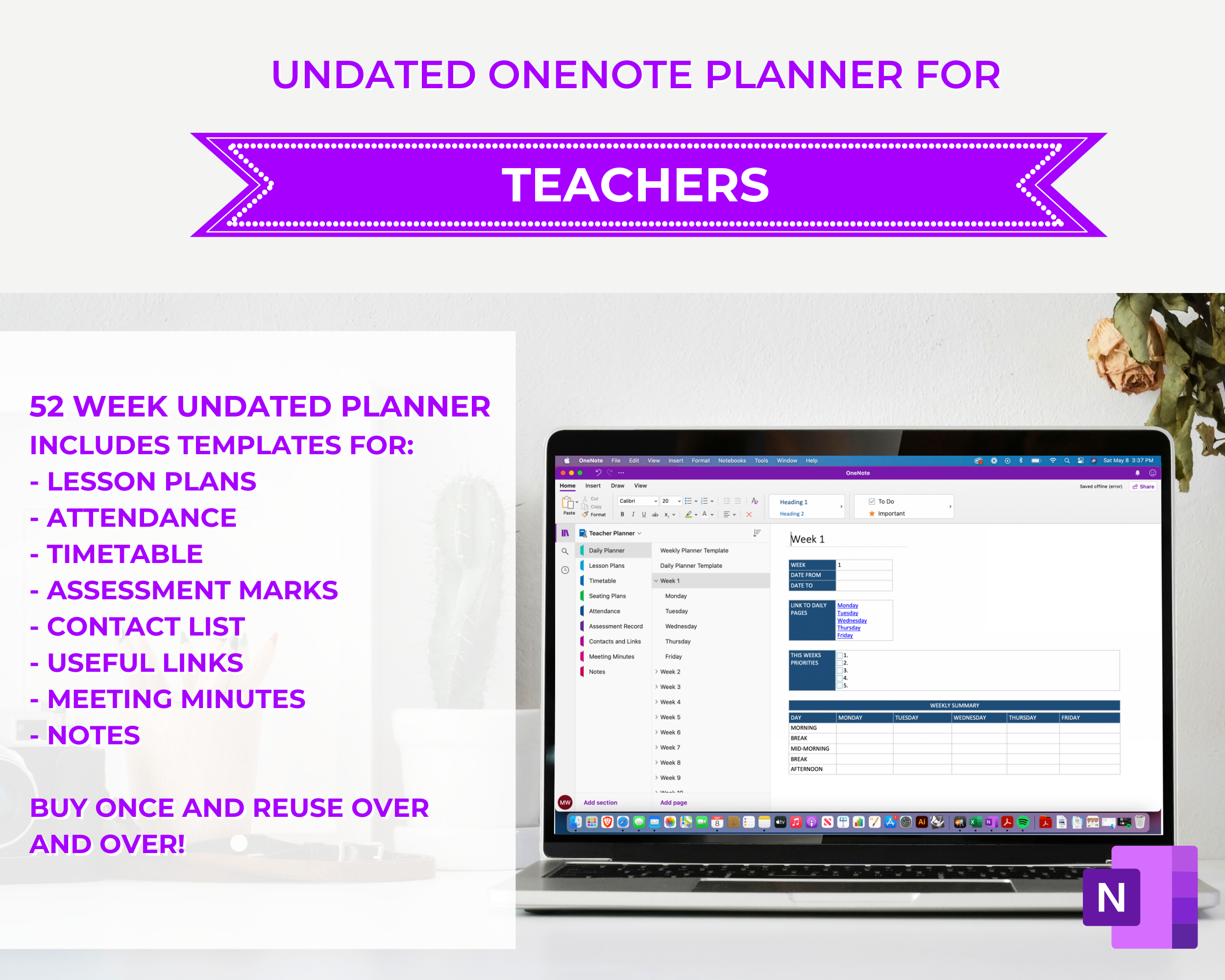 OneNote Planner for Teachers
