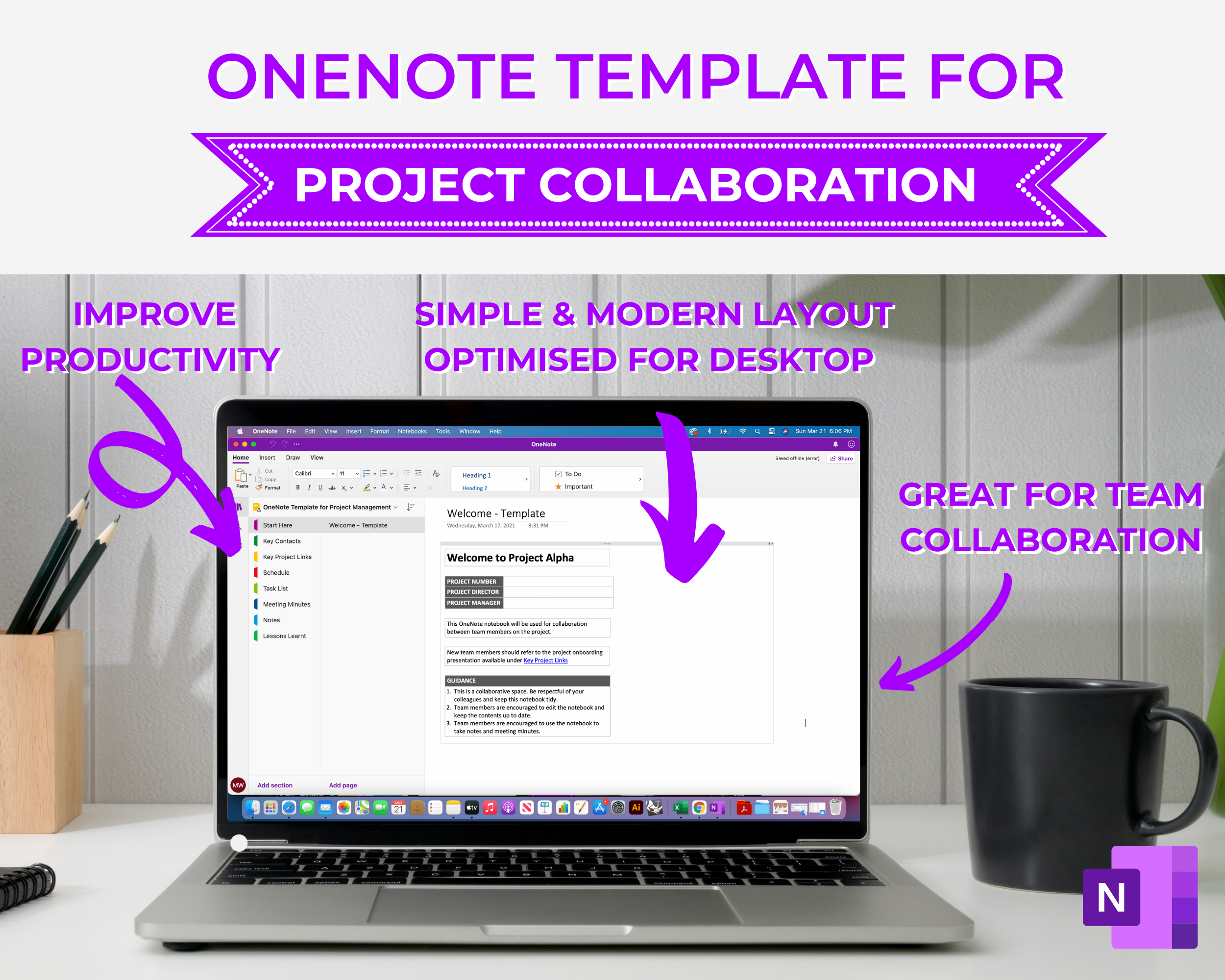 OneNote Template for Project Collaboration